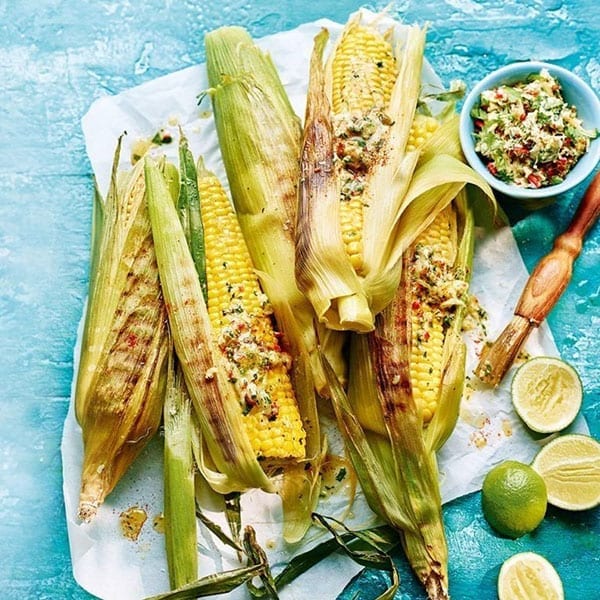 Barbecued corn