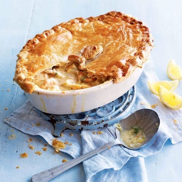 Caper, lemon and dill fish pie