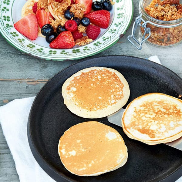 Jam jar pancakes