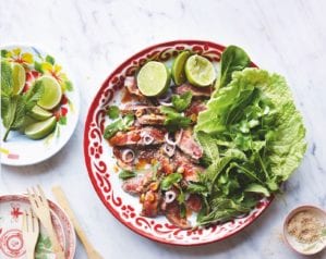 thai waterfall beef salad
