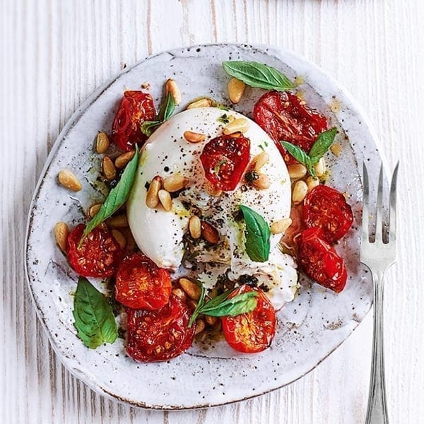 Burrata and roasted tomatoes