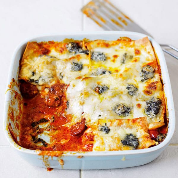 Four cheese lasagne