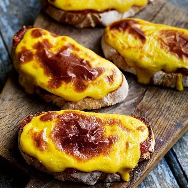 Manchego rarebit