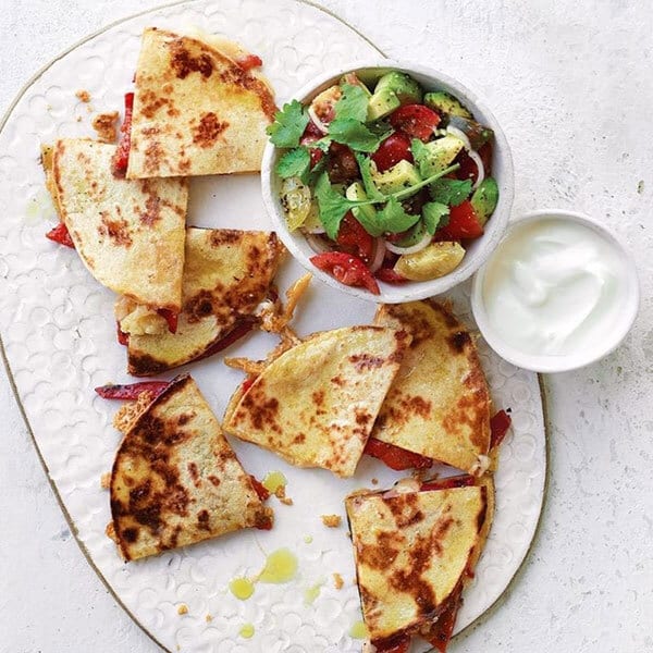 Socca pizzas with taleggio and broccoli