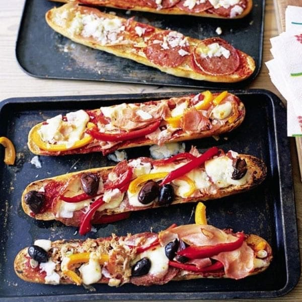 baguette pizzas