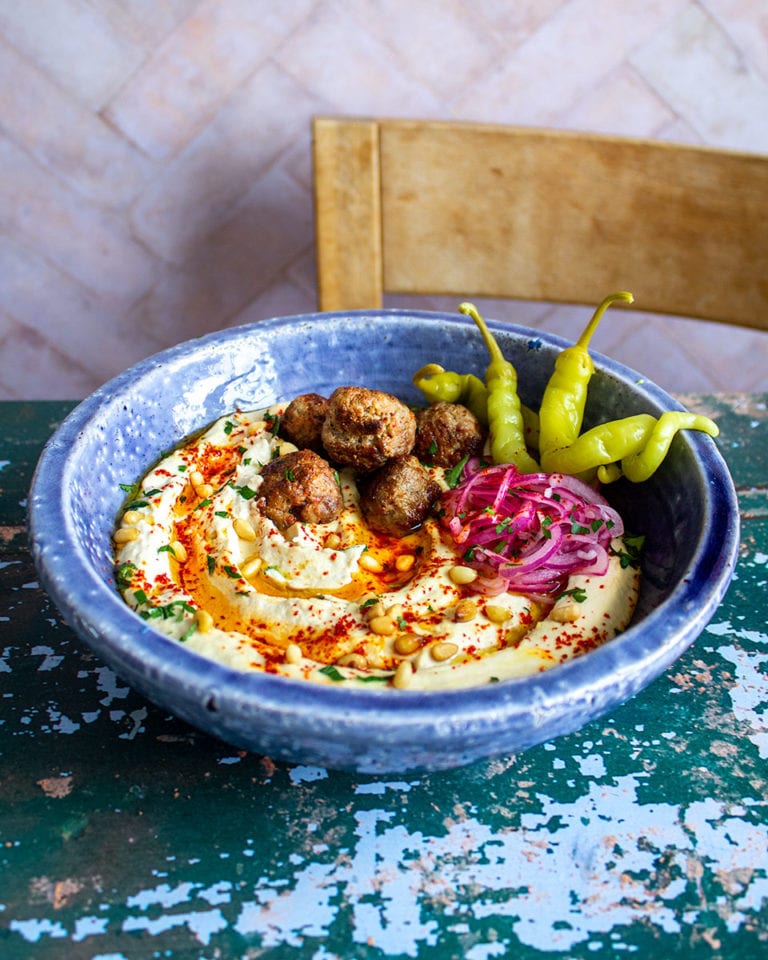 Lamb kofta houmous bowls