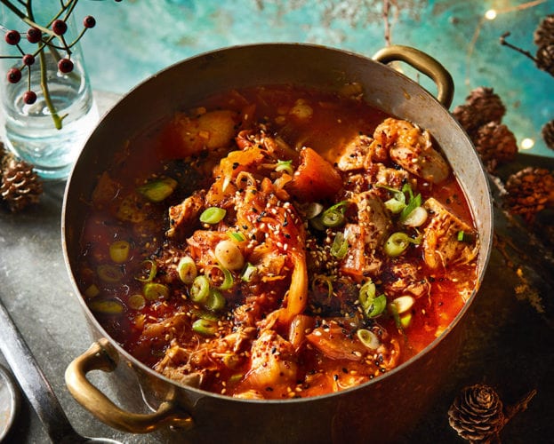 chicken and kimchee stew