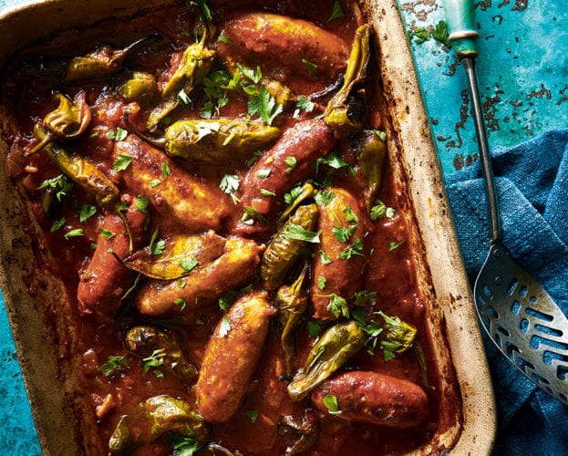sausage chorizo and sherry casserole