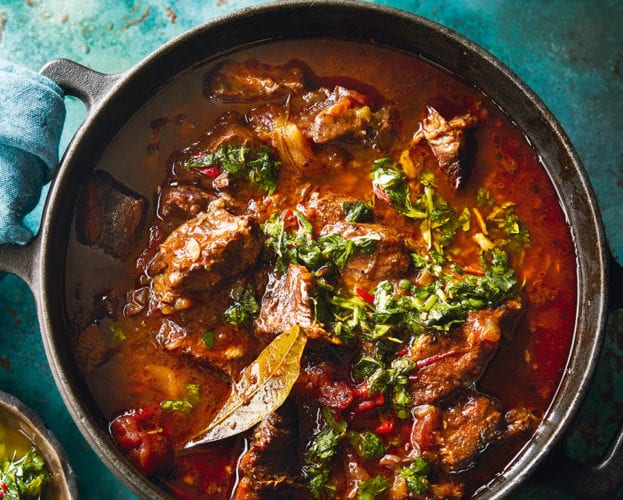 Chimichurri beef casserole