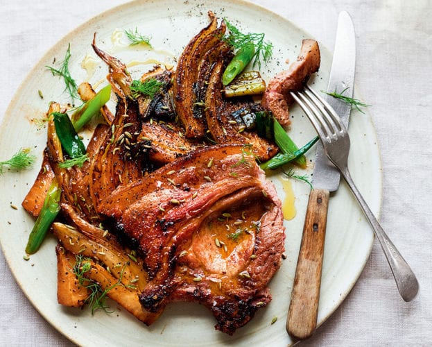 pork chops with fennel