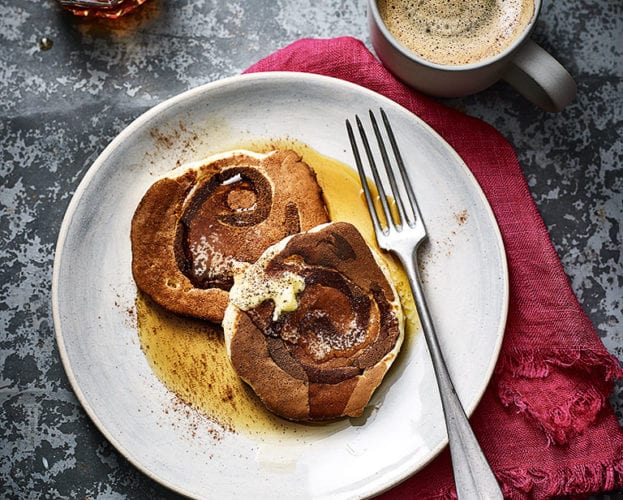 Cinnamon swirl pancakes