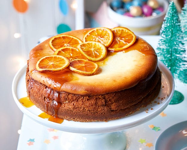 Spiced rum Christmas pudding cheesecake