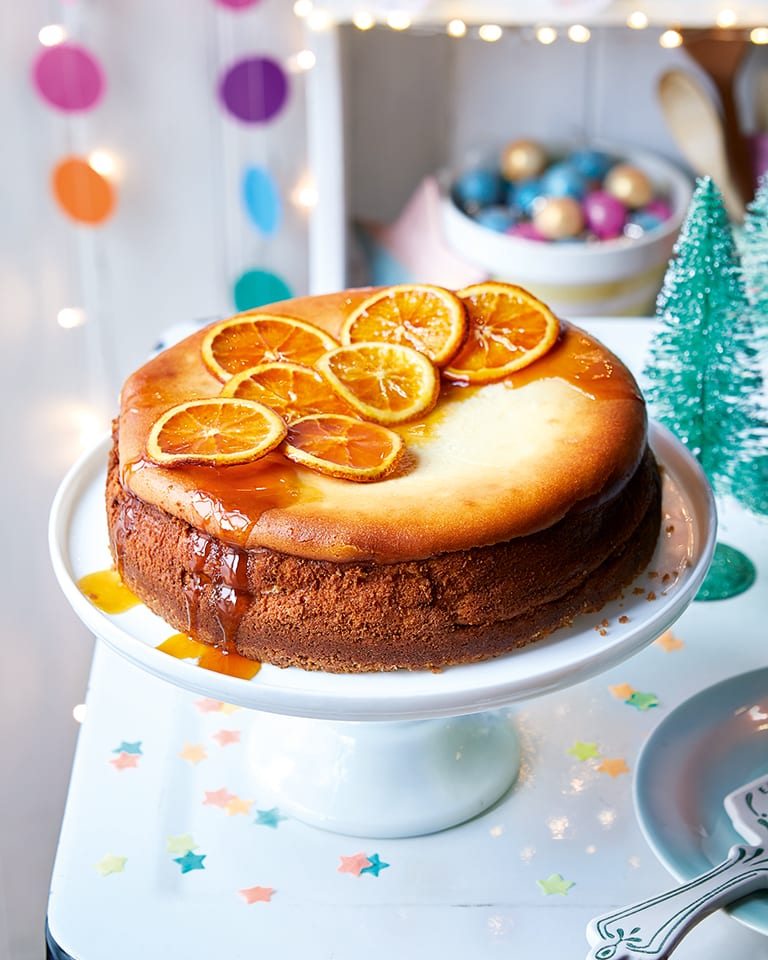 Spiced rum Christmas pudding cheesecake