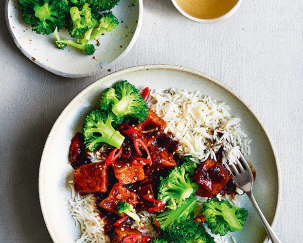 Vegan tofu stir-fry