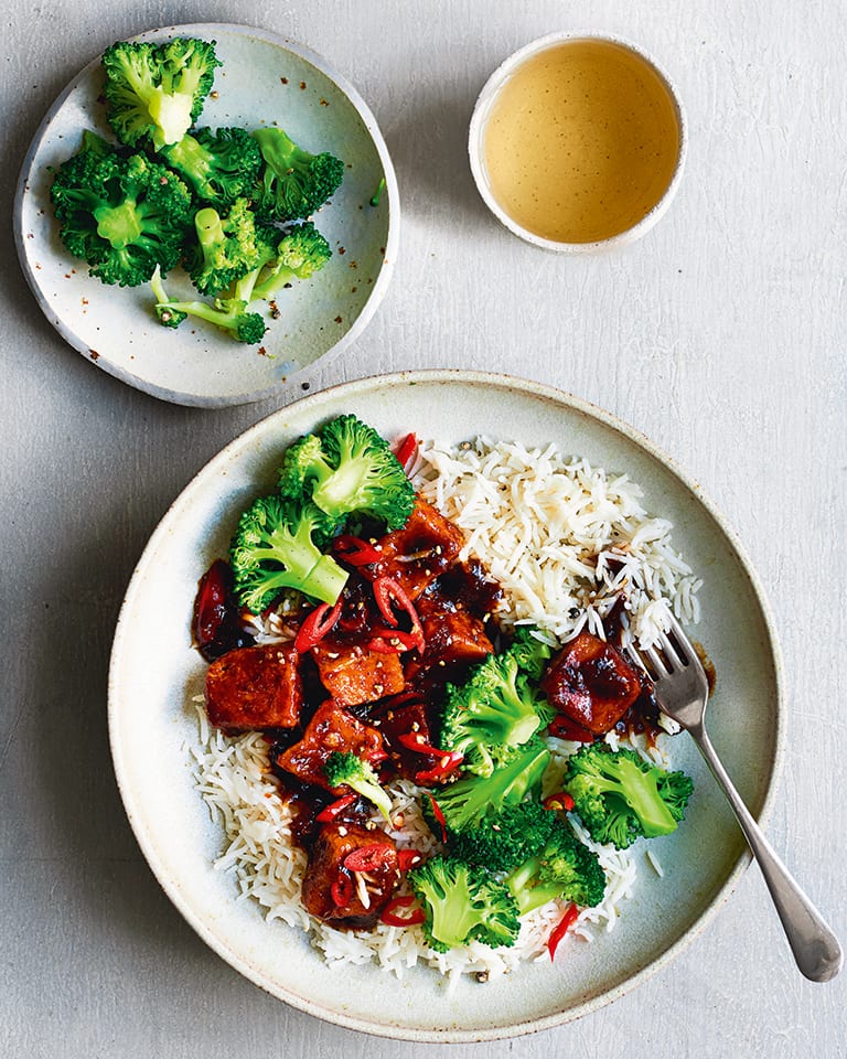 Vegan tofu stir-fry