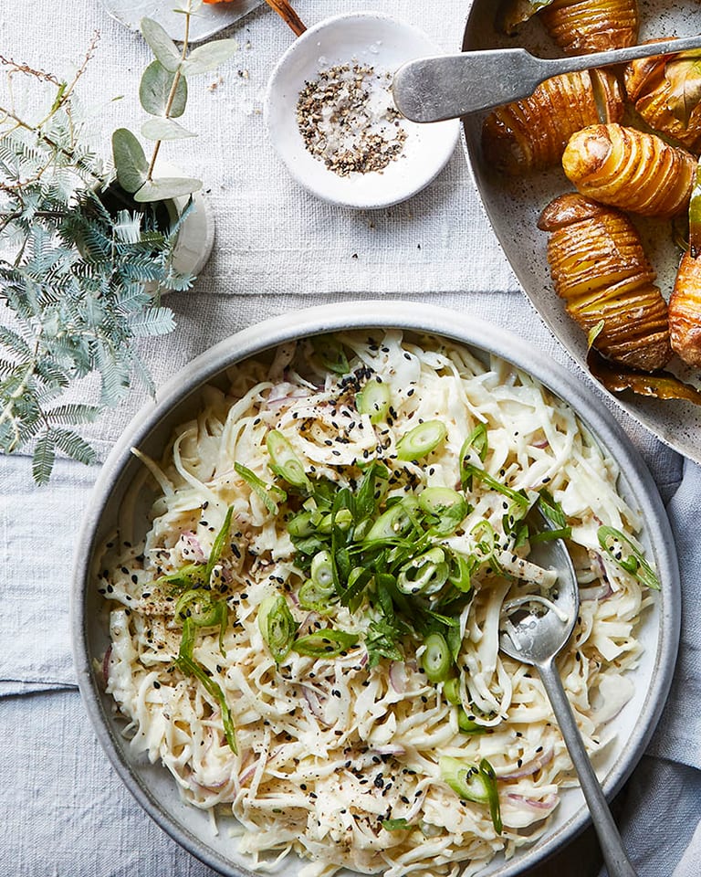 Miso ginger coleslaw