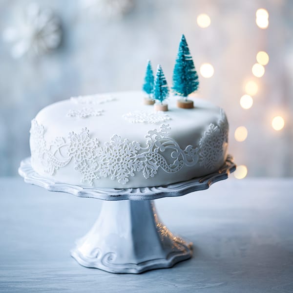 Snowy cake