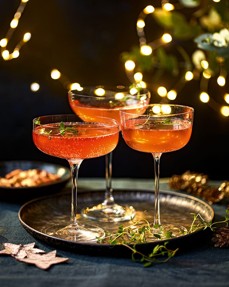 Christmas Campari fizz