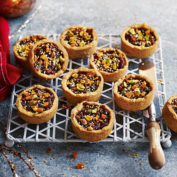 Jewelled tahini mince pie