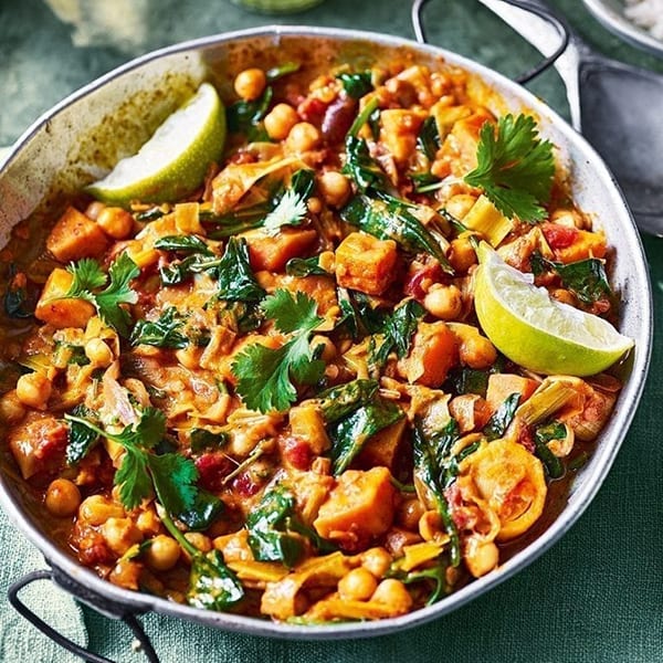 Sweet potato and chickpea curry