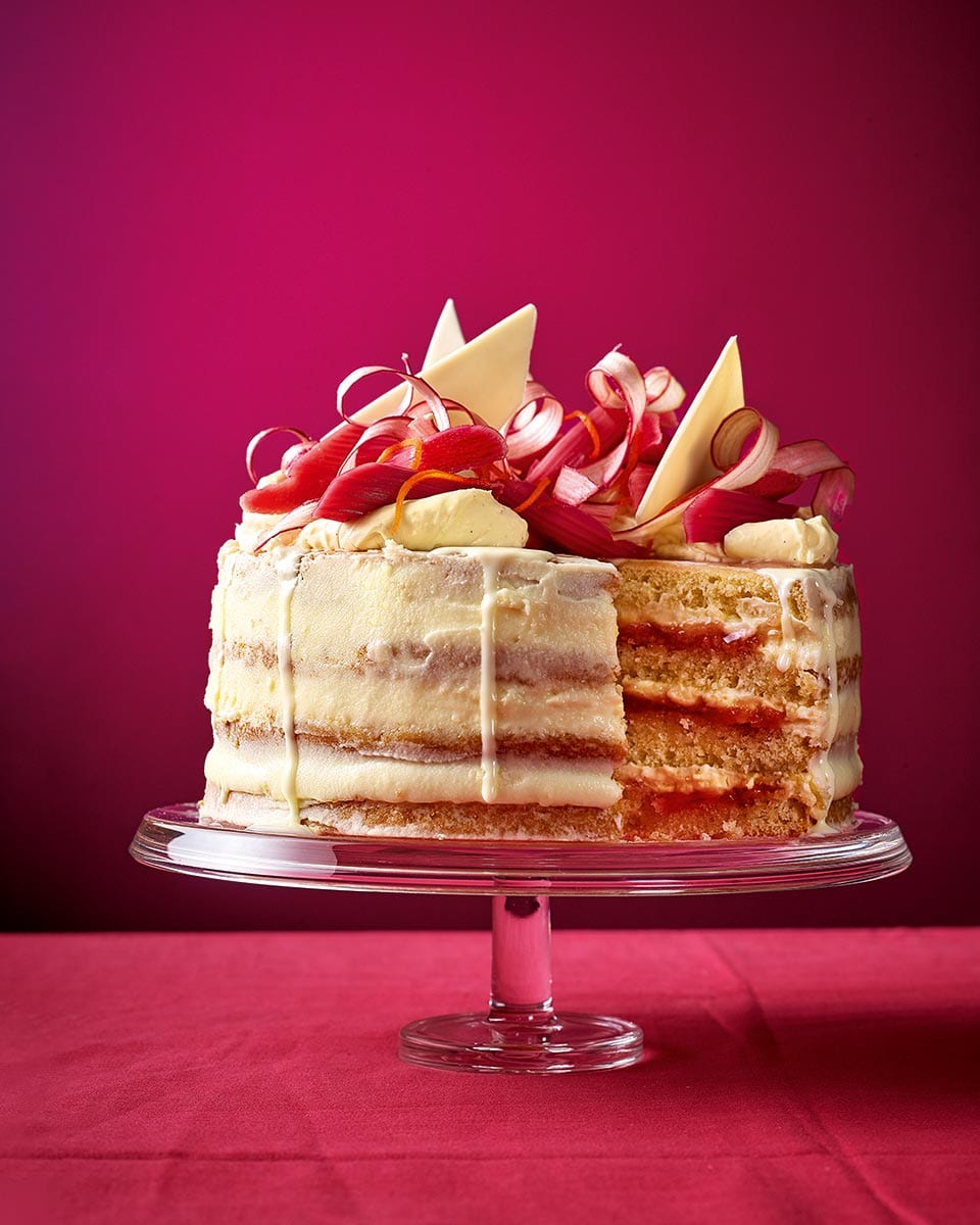 Rhubarb and custard layer cake delicious. magazine