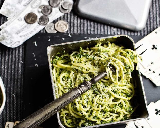 Pressure cooker pea, mint and parmesan risotto