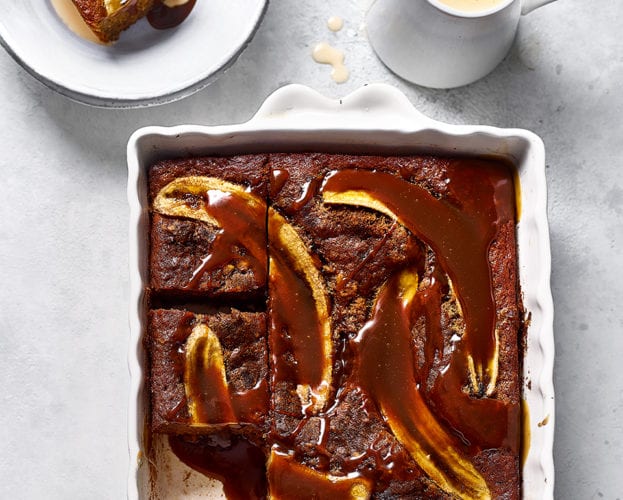 banana miso pudding