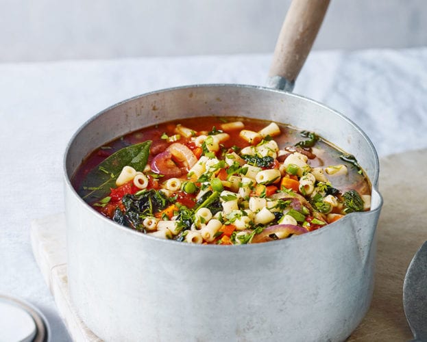 Vegan minestrone soup