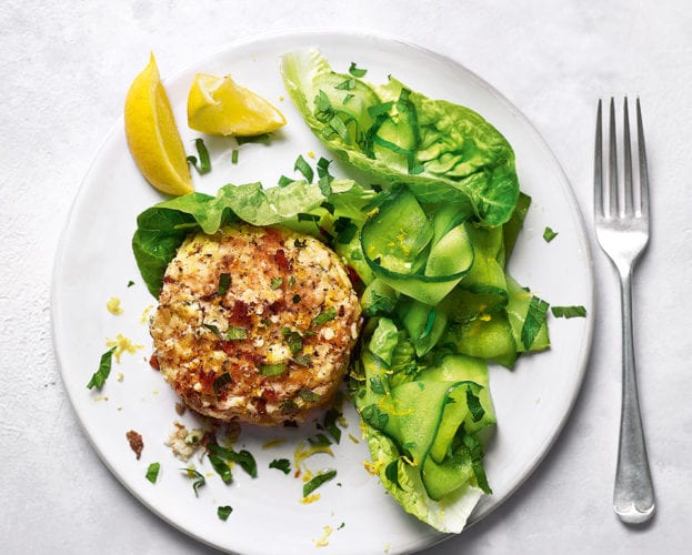 Naked fish burgers