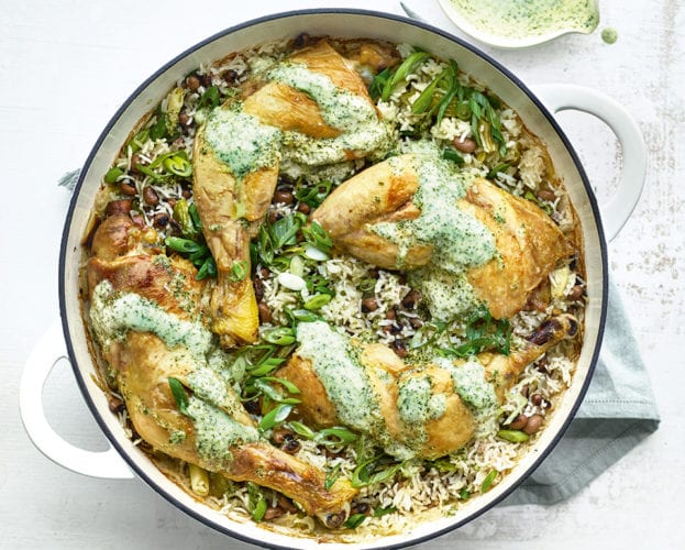 Chicken and coconut rice pilaf