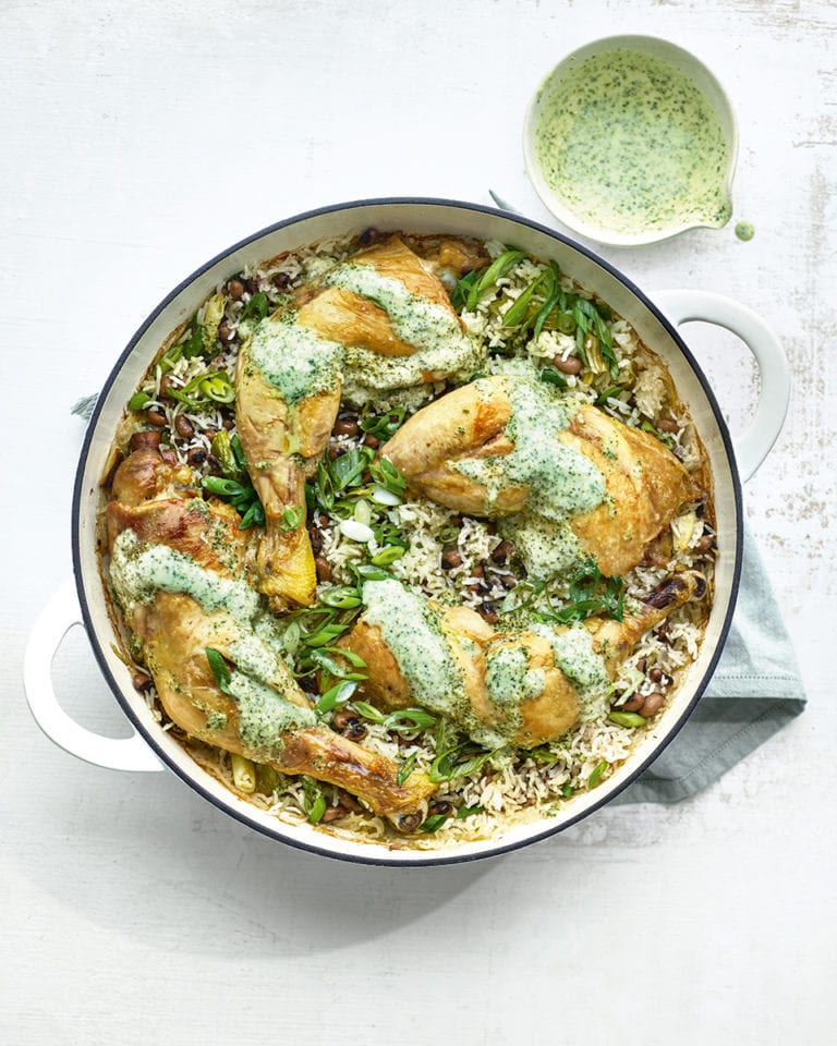 Chicken and coconut rice pilaf