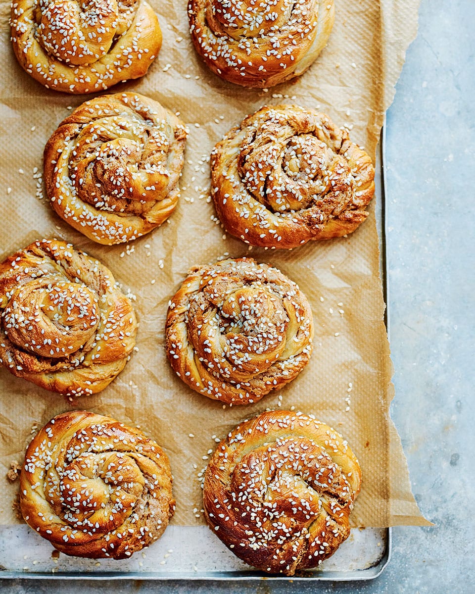 Sweet tahini swirl buns - delicious. magazine