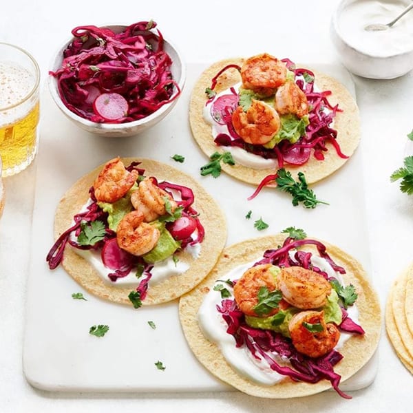 Prawn tacos