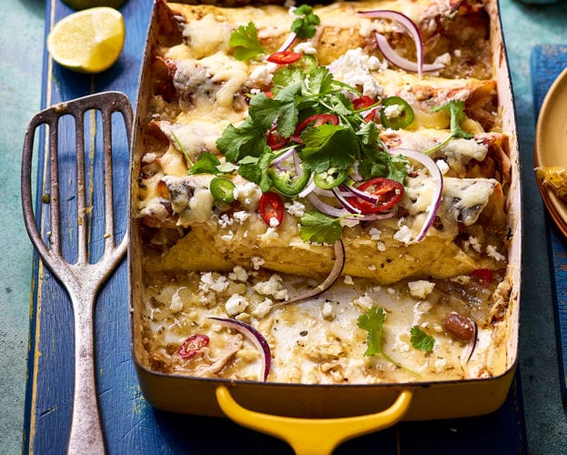 Enchiladas verdes