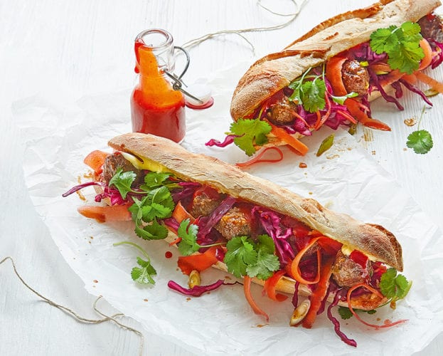 Meatball banh mi