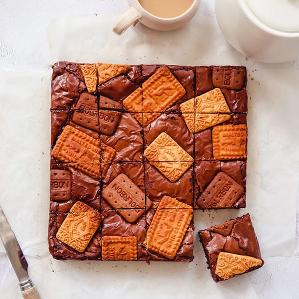 Tea and biscuit brownies