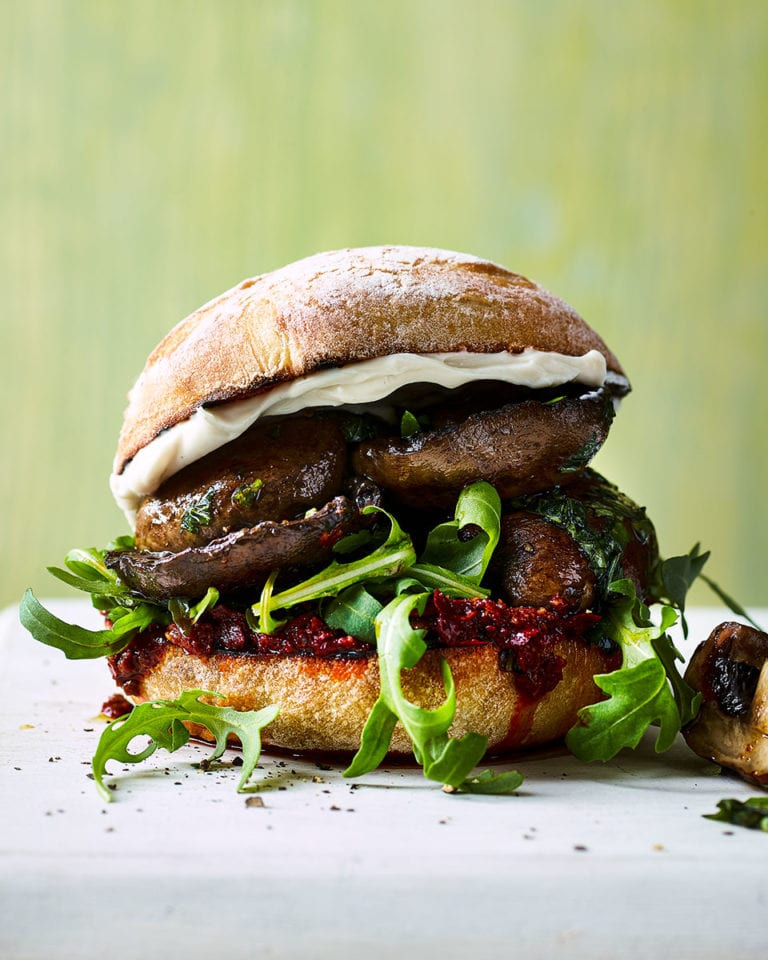 portobello mushroom burger