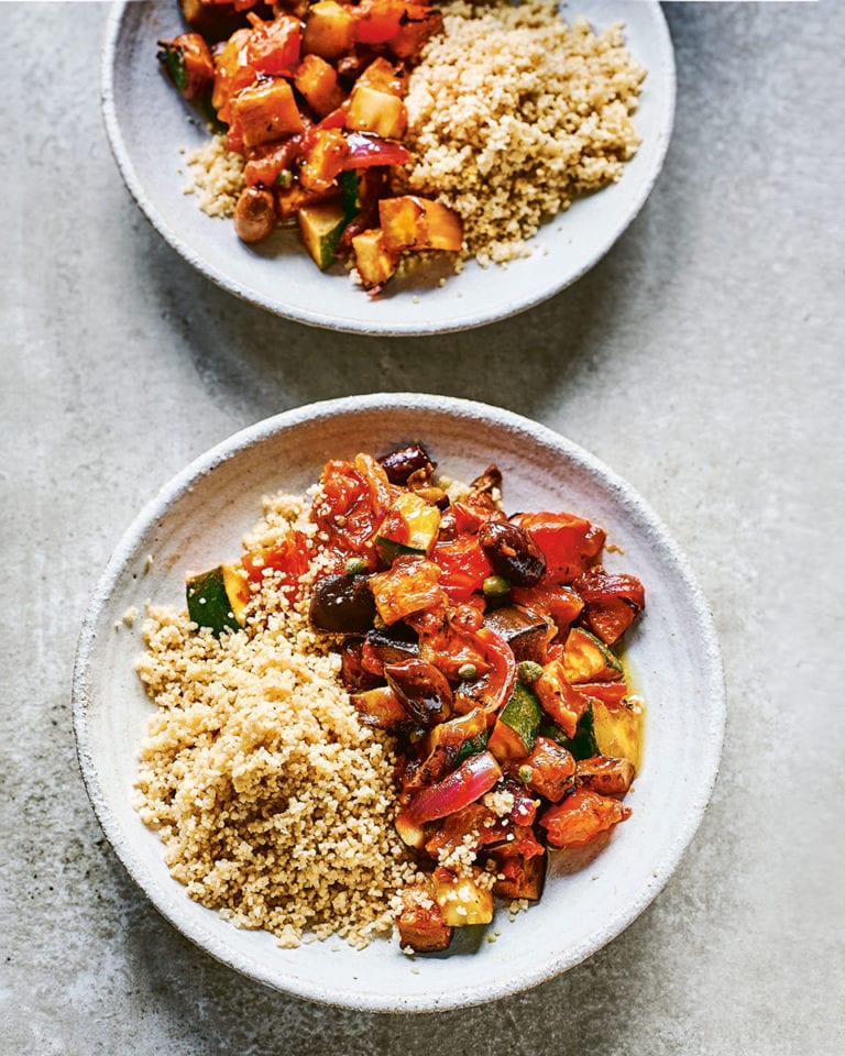 Caponata with couscous