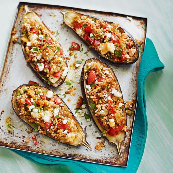 Stuffed aubergines