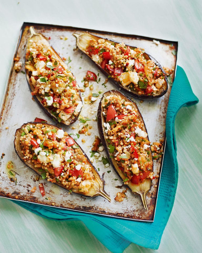 Stuffed aubergines