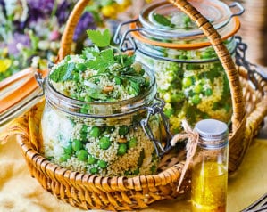 Pea and lemon couscous