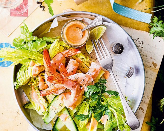 garlic prawn cocktail