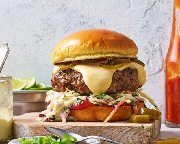 Tex-mex cheeseburger recipe
