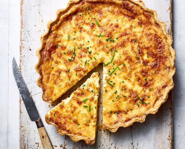 cheese and onion quiche