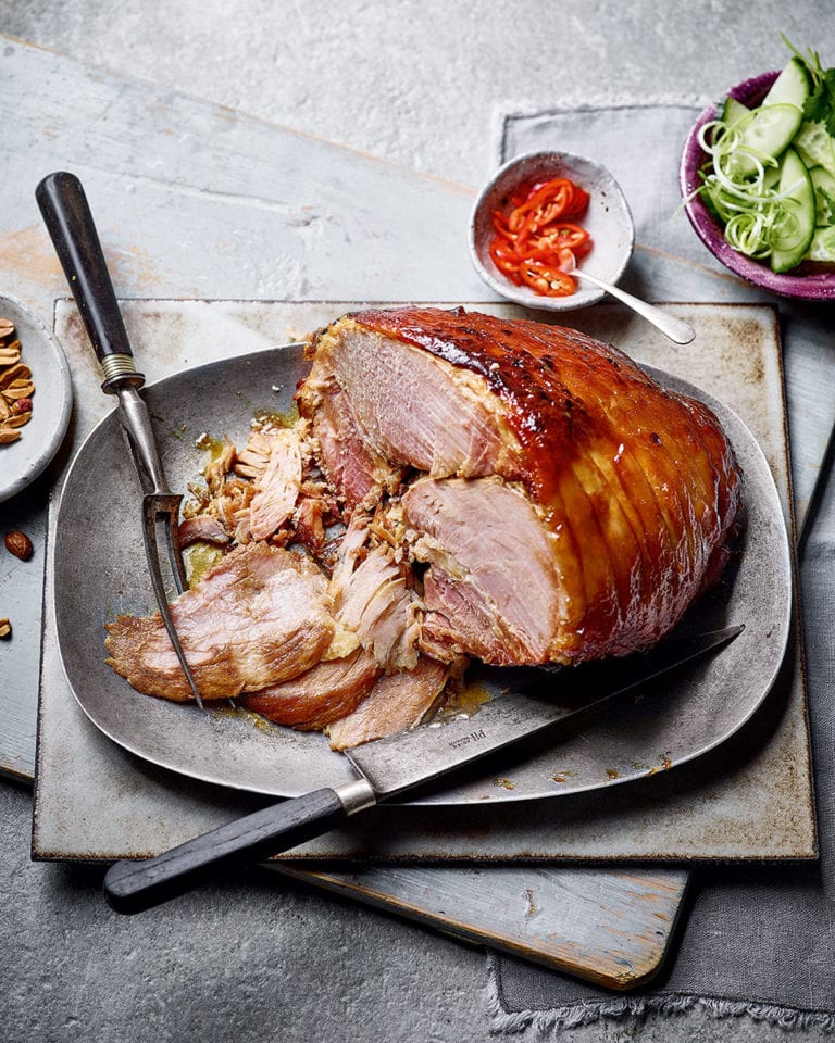 Slow cooker gammon with soy and ginger