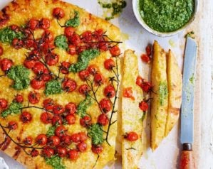 Pesto focaccia