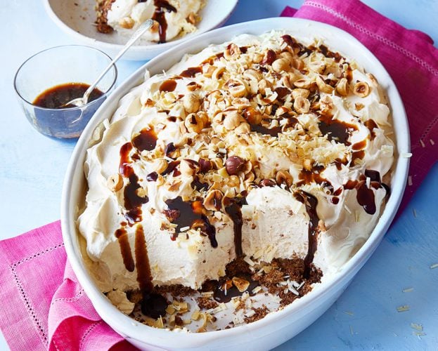 Hazelnut tiramisu cheesecake