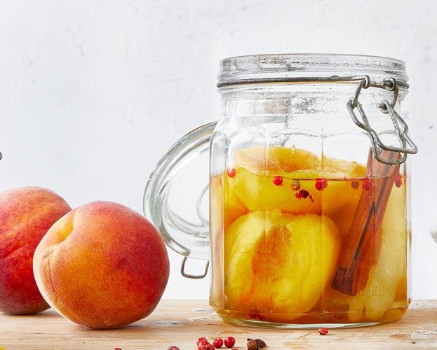 Pickled peaches