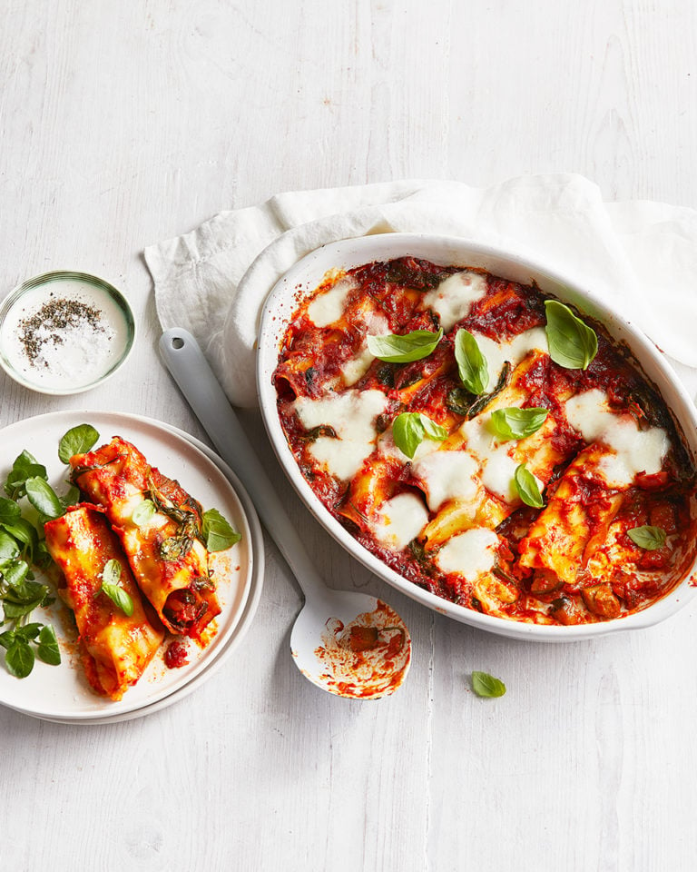 Aubergine cannelloni parmigiana