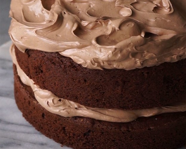 Chocolate swiss meringue buttercream